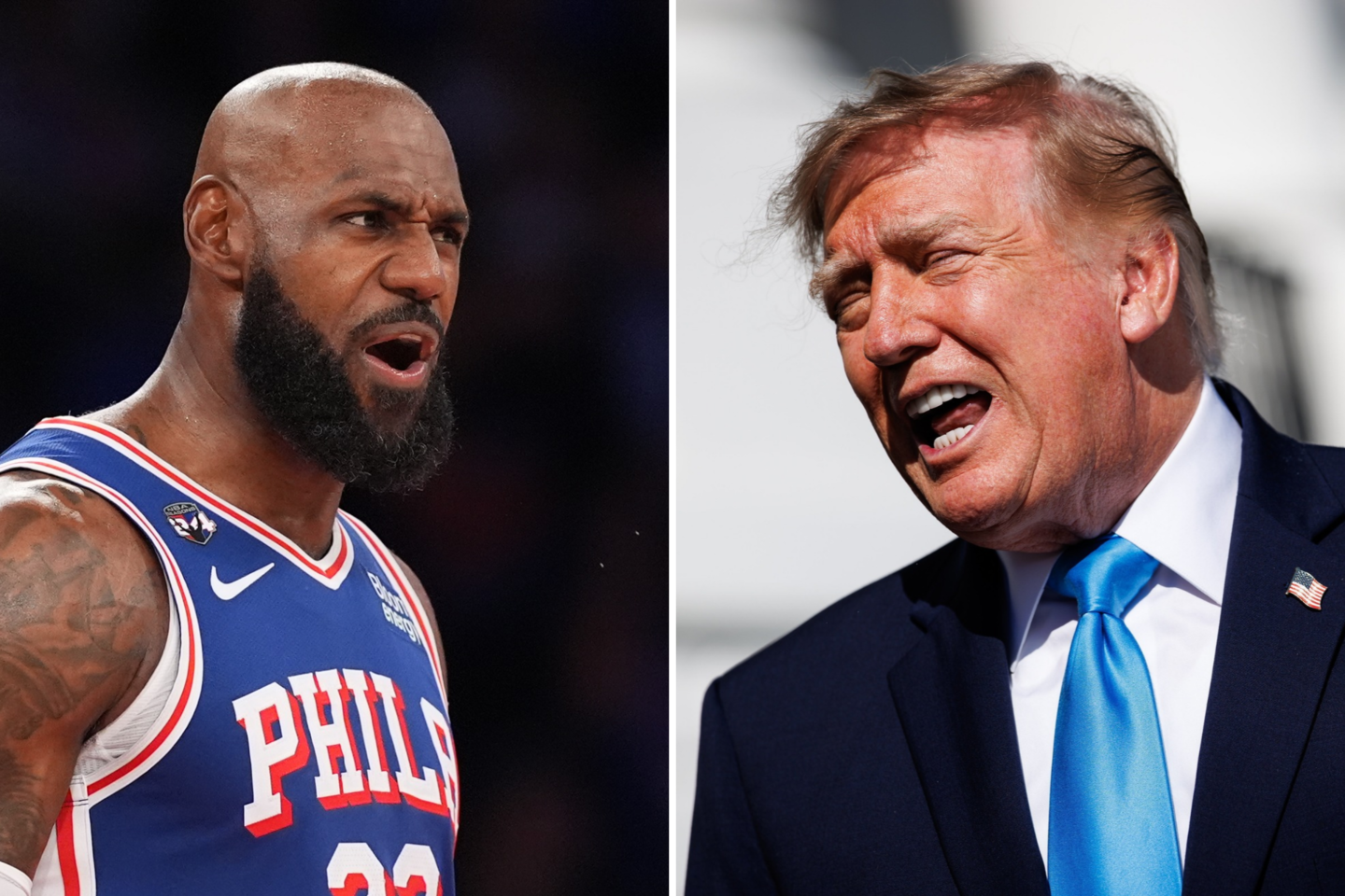 LeBronas Jamesas ir Donaldas Trumpas