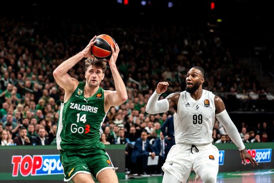 „Žalgiris“ triuškinamai išraškė ASVEL riešutą – sužaidė rezultatyviausią Eurolygos mačą