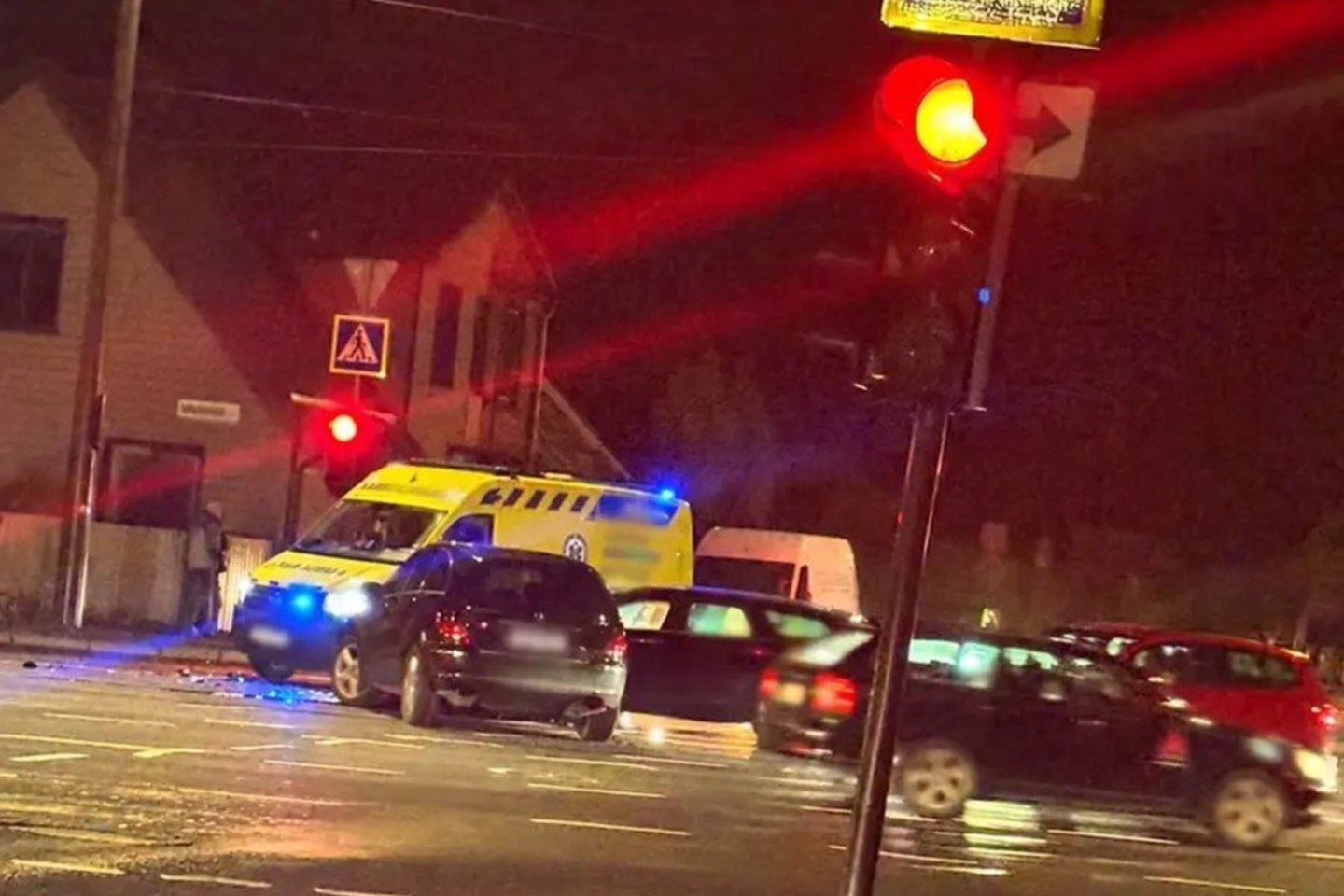 Avarija Varnių ir Panerių gatvių sankryžoje.