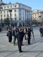 Prie Vyriausybės – Žaliųjų partijos protestas: reikalauja klimato krizę laikyti saugumo grėsme