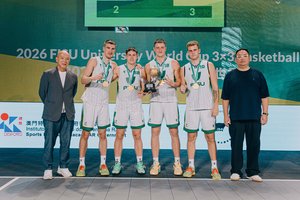 VDU krepšinio trejetukas ketvirtus metus neužleidžia auksinio sosto pasaulio universitetų čempionate