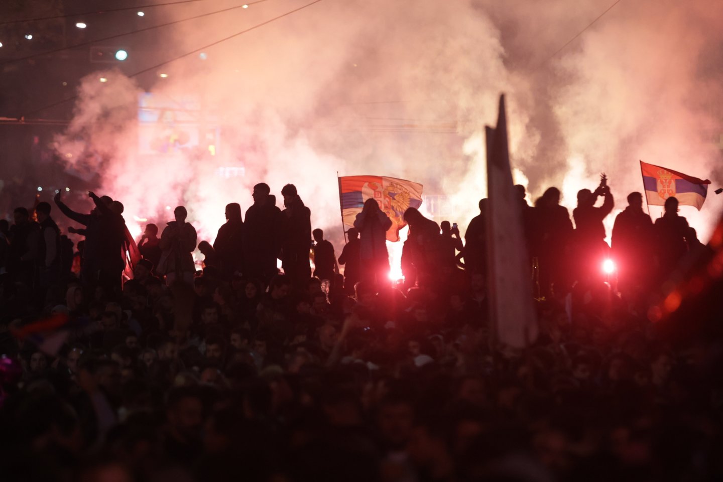 Serbijos parlamento rinkimus laimėjo studentų judėjimas.<br>EPA/ELTA nuotr.