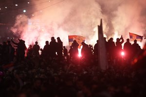 Serbijos parlamento rinkimus laimėjo studentų judėjimas