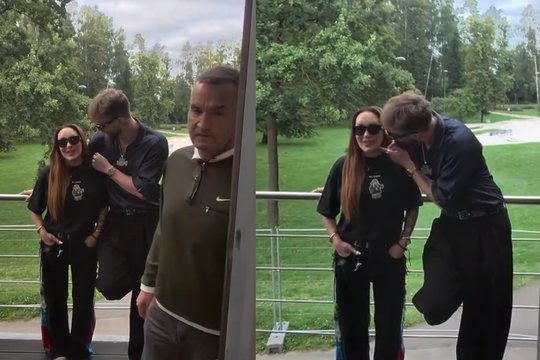 Džordaną Butkutę pabučiavusiam Dominykui Dirksčiui teko atsiprašyti