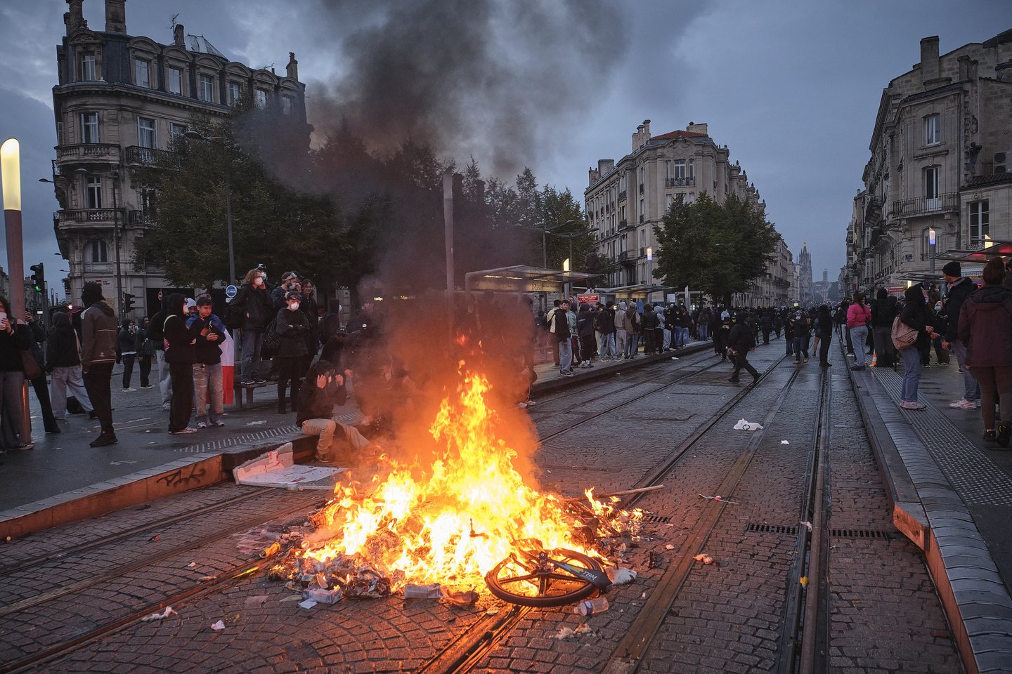 Protestai Prancūzijoje.<br>EPA-ELTA nuotr.