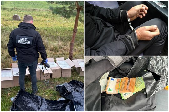 Lenkijos pasieniečiai antrankius užsegė 4 lietuviams, atvykusiems susirinkti oro balionais gabentų cigarečių