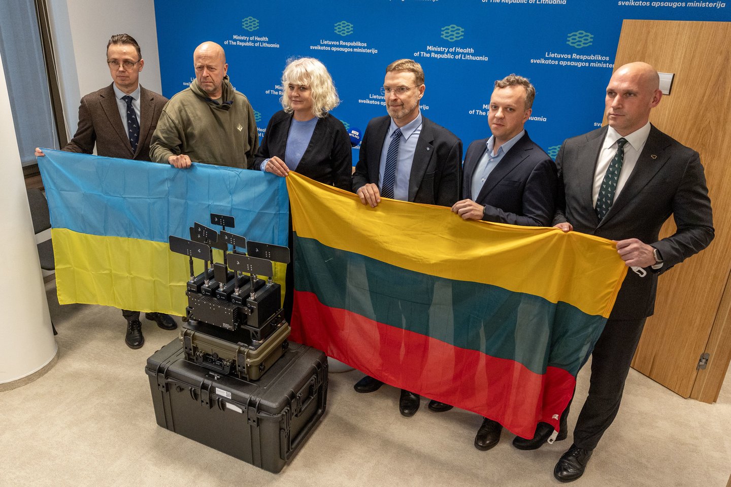 Lietuvos paramos Ukrainos karo medikams pristatymas.