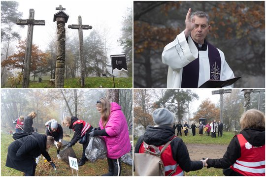 Vilniaus kapinėse – jautri ceremonija: malda prie naujagimių ir vienatvėje mirusiųjų kapų 
