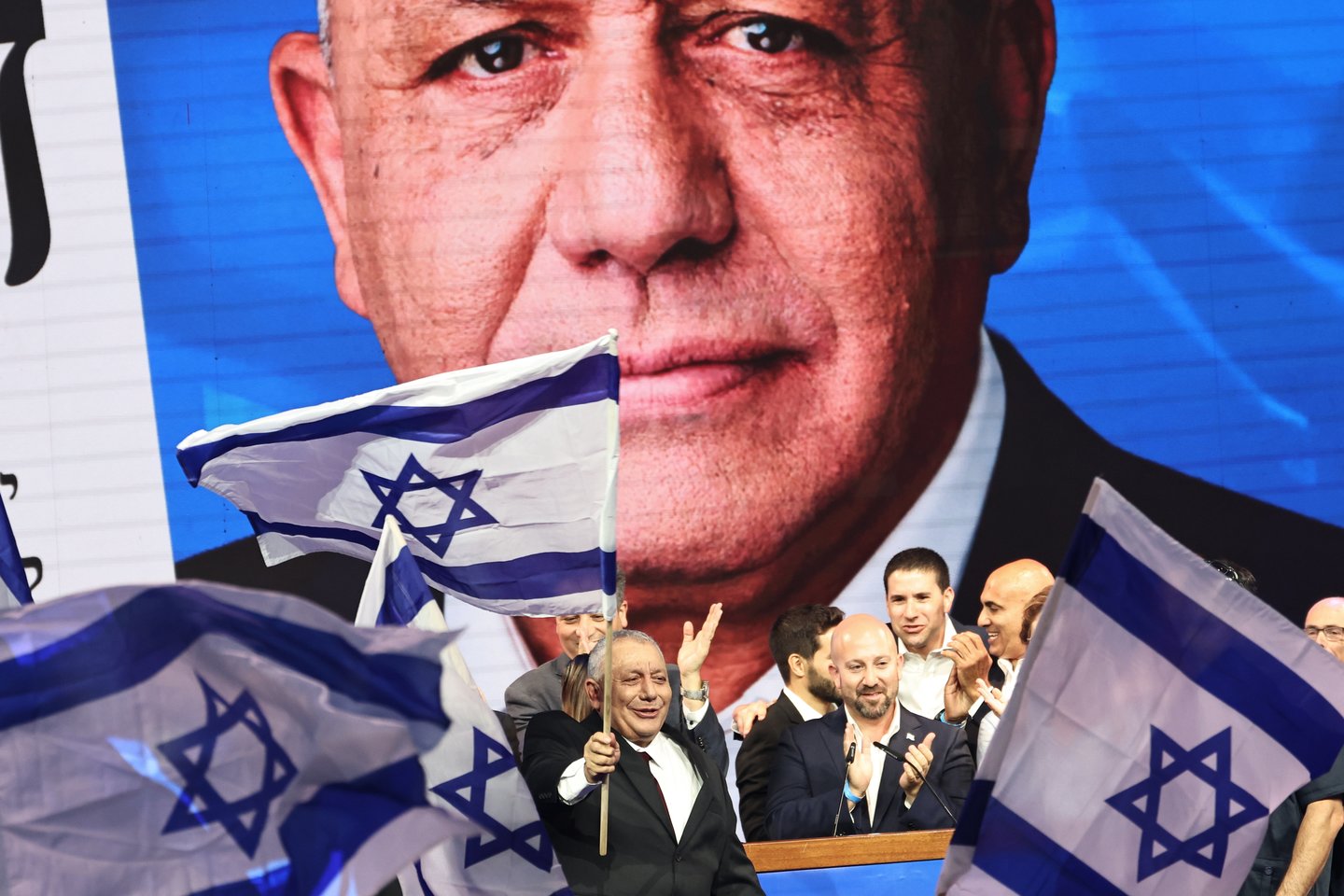 Po įtemptų rinkimų Izraelyje – B. Netanyahu ir jo varžovo pareiškimai.<br>EPA/ELTA nuotr.