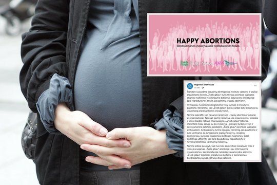Kvietimas į renginį „Laimingi abortai“ sukėlė kritikos pliūpsnį: atsiriboti puolė ir žinomos organizacijos