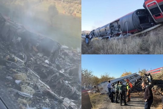 Tragedija Ispanijoje: susidūrė du greitieji traukiniai, yra daug žuvusiųjų