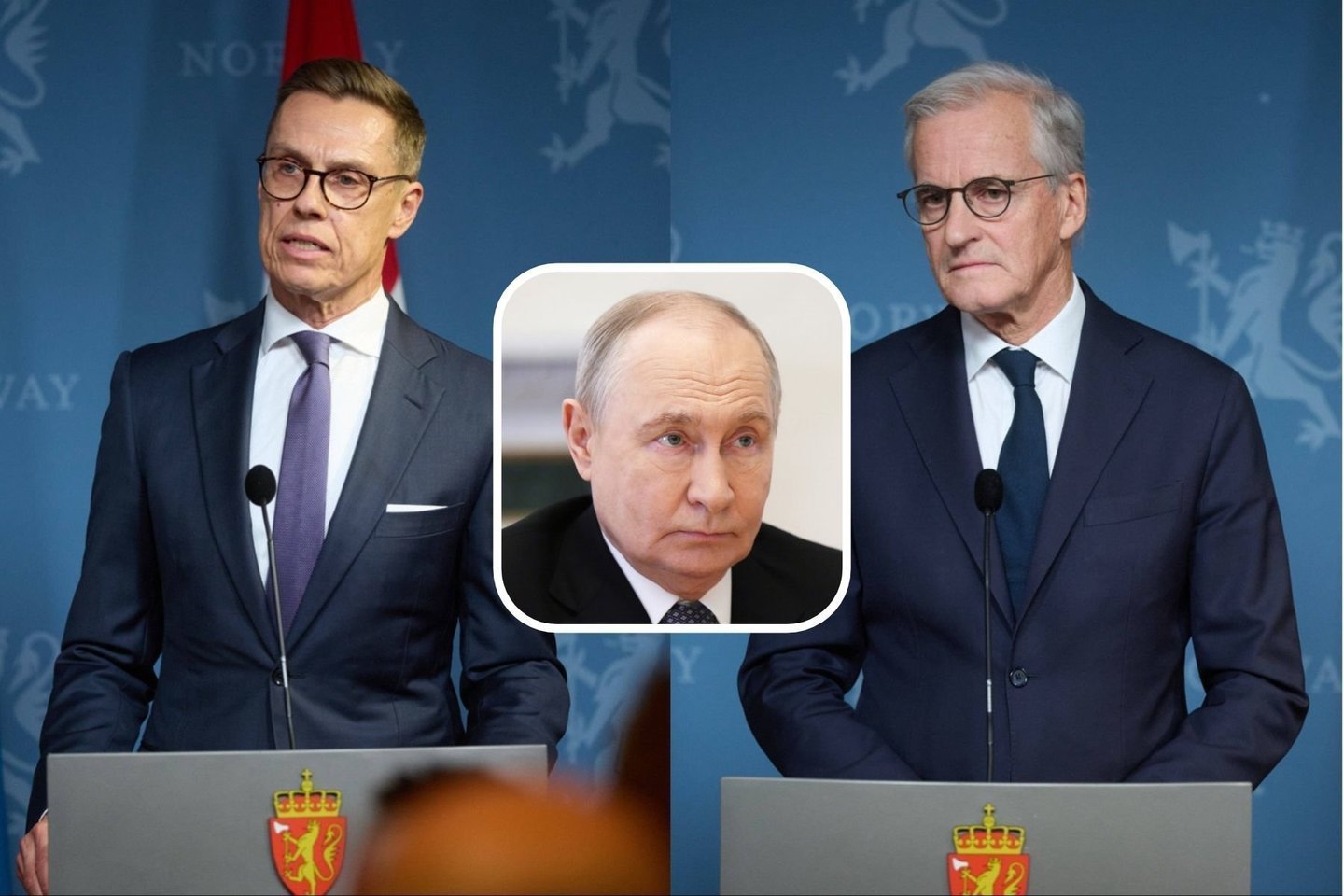 A. Stubbas, V. Putinas ir J. G. Store'as.