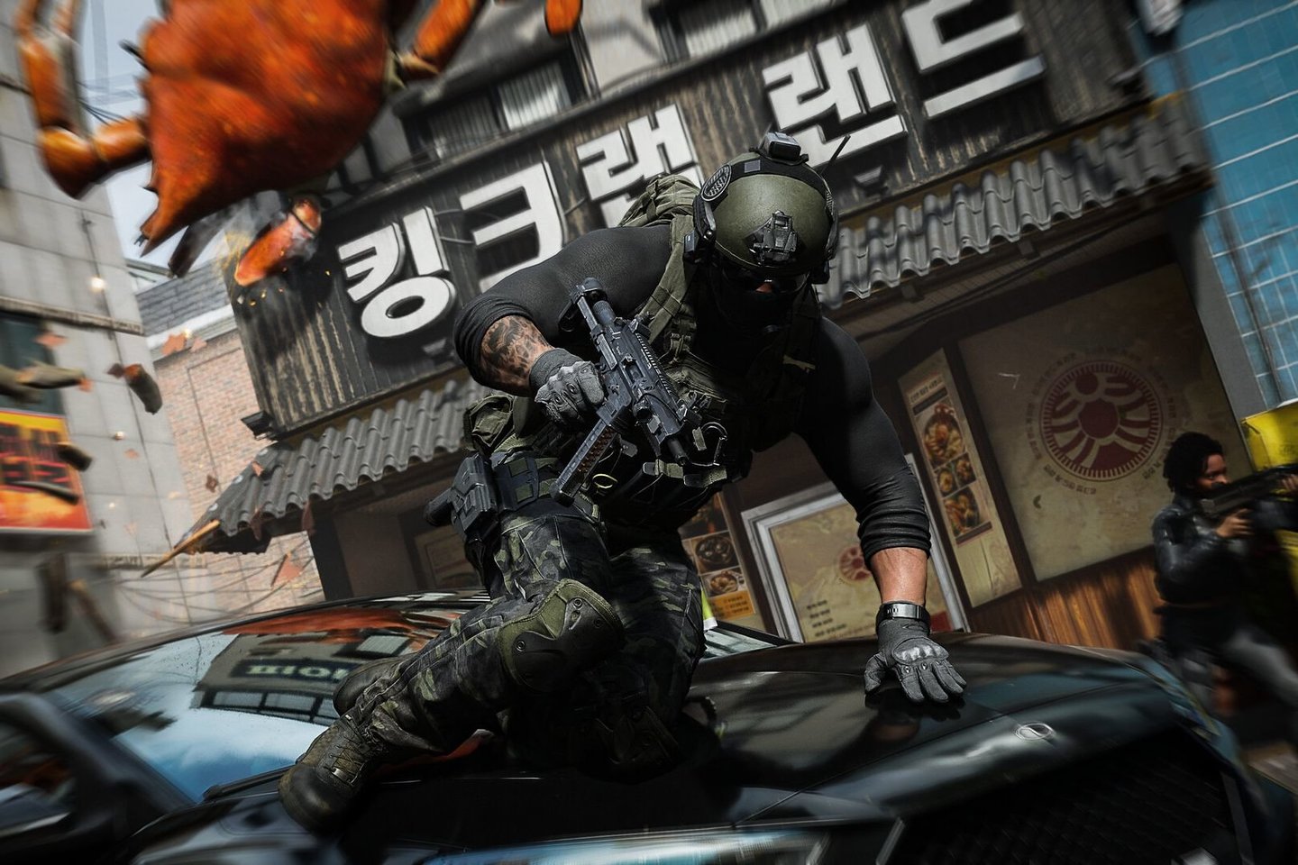Naujausioje populiarios žaidimų serijos dalyje „Call of Duty: Modern Warfare 4“ vaizduojama plataus masto Šiaurės Korėjos invazija į Pietų Korėją, prasidedanti netikėtu Pchenjano pajėgų puolimu.