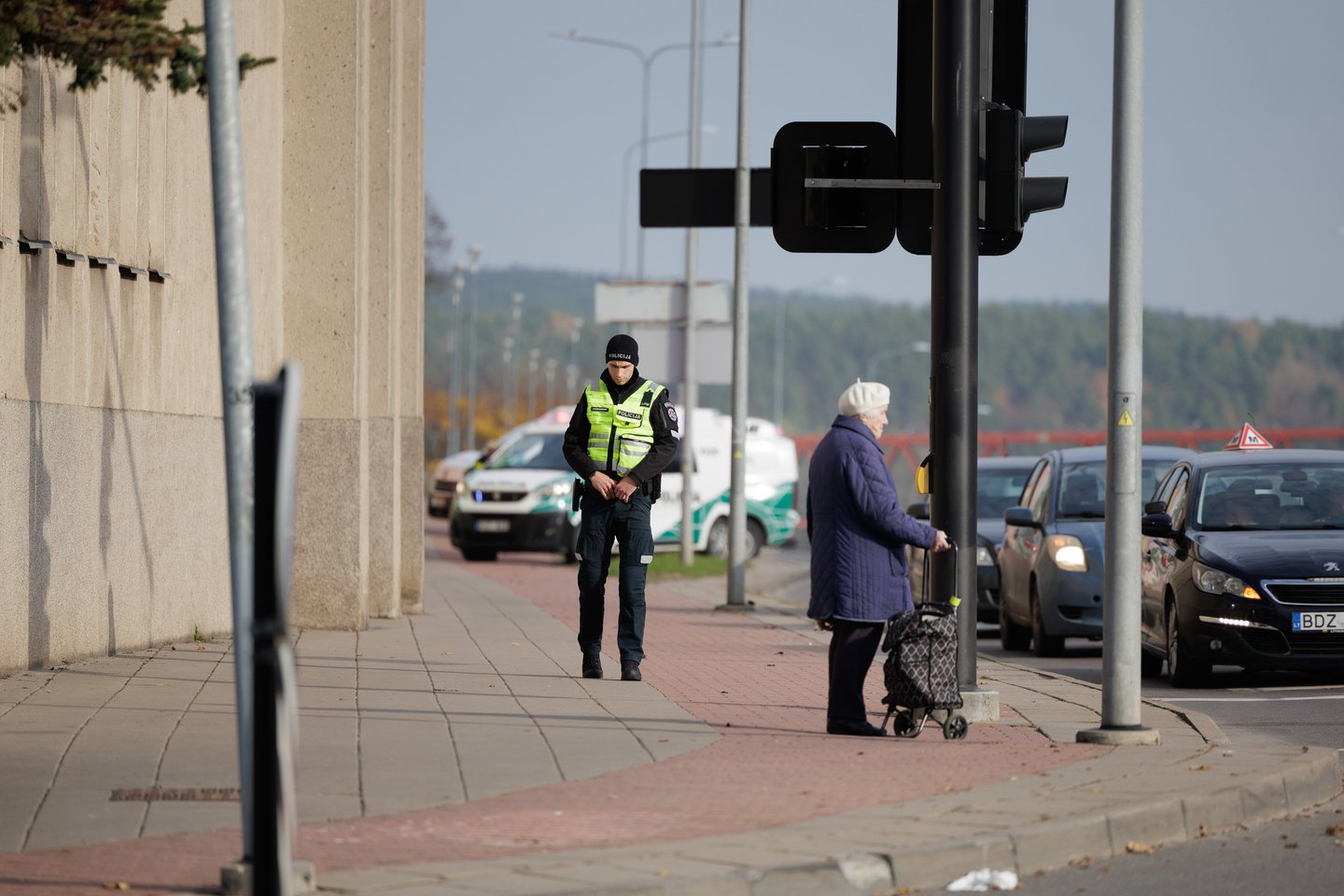 Pratybos prie Vilniaus kalėjimo. <br> V. Skaraičio nuotr.