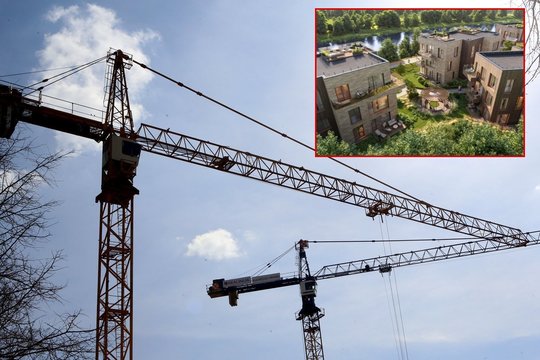Statybos inspekcija stabdo „Neries namų“ statybas Žirmūnuose