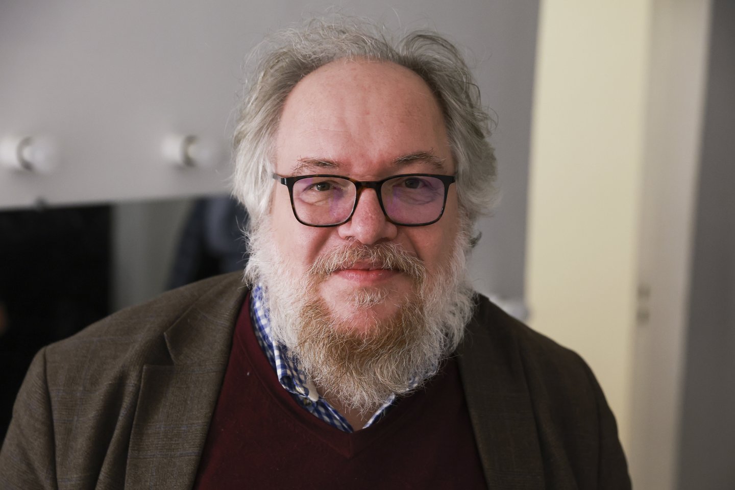 M.Enard’as antrąkart apsilankė Vilniuje, tik šįkart – jau ne virtualiai.<br>R.Danisevičiaus nuotr.