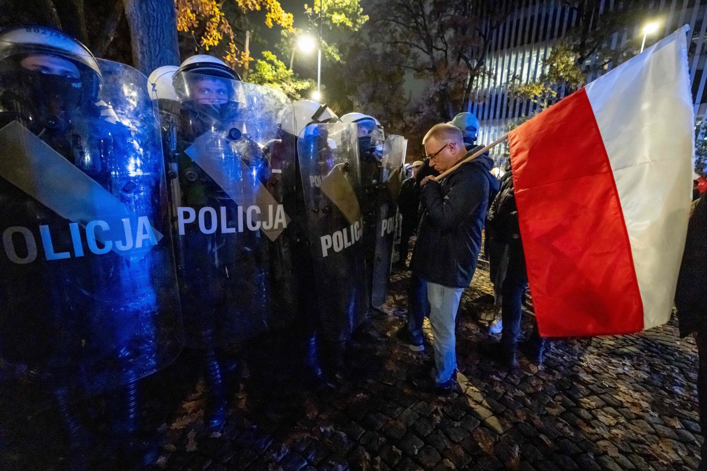 Protestai Lenkijoje.