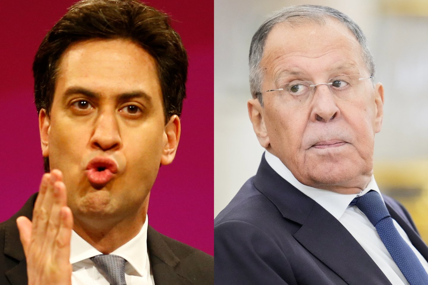 E. Miliband, S. Lavrov.