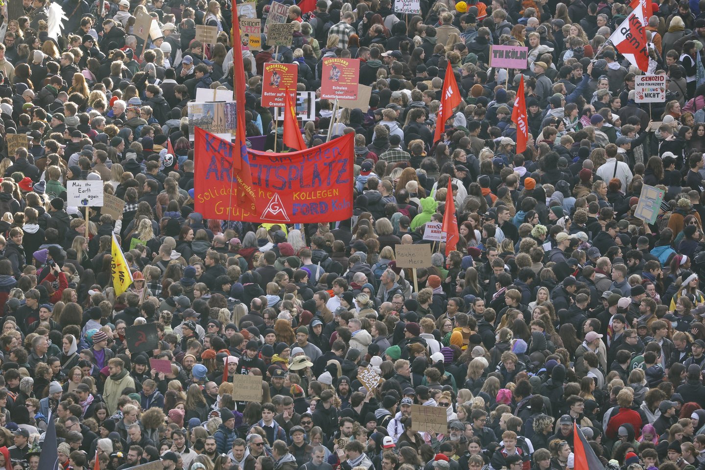 Protestai Vokietijoje.<br> EPA/ELTA nuotr.